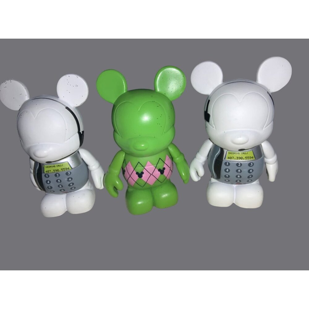 Disney Vinylmation Mickey Mouse Figurines Set Of 3 By Susan Foy